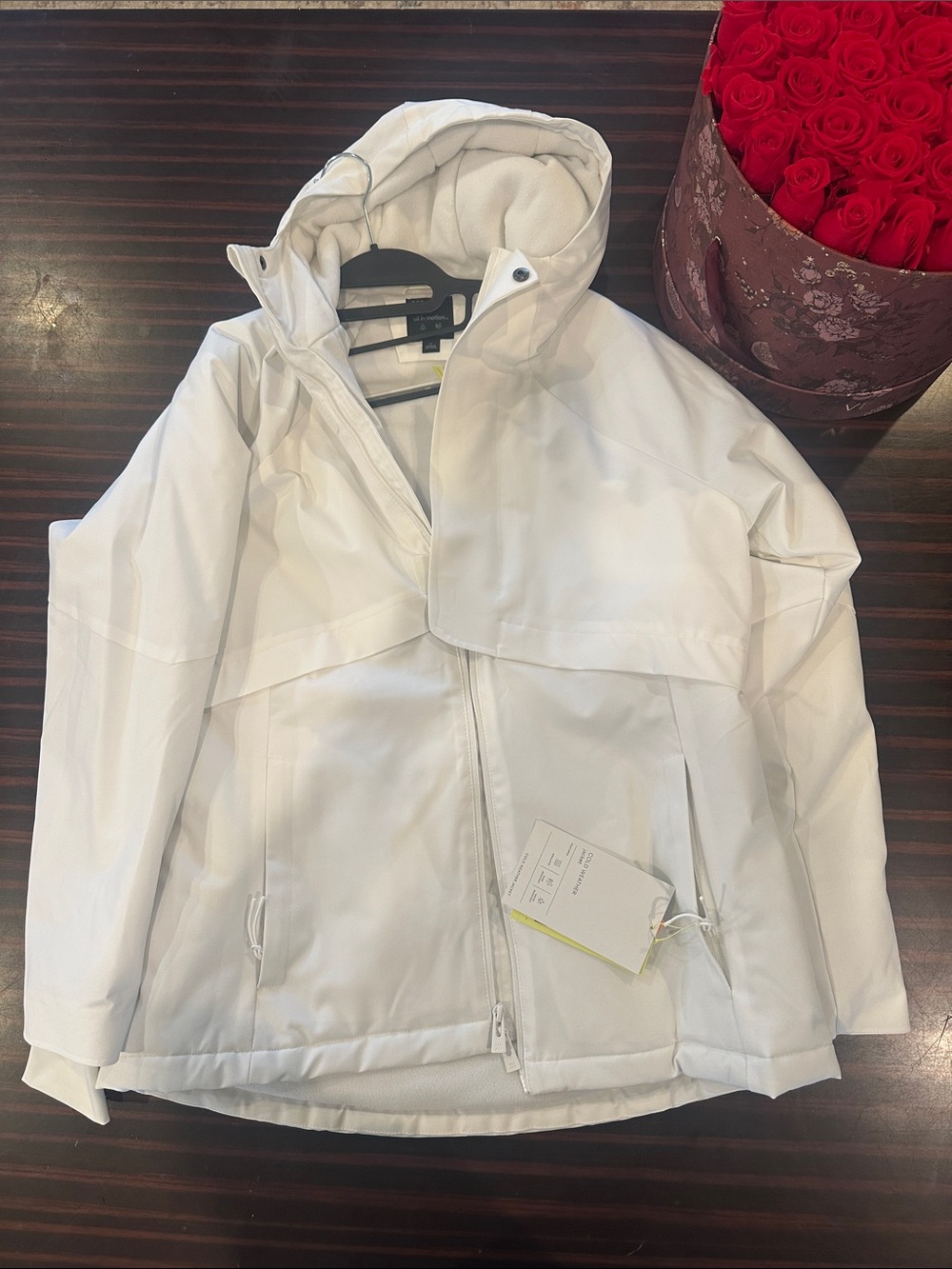 All in motion . Target. Women’s White Hooded Jacket